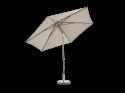 Poppi push-up parasol Ø 3 m - antracit/taupe