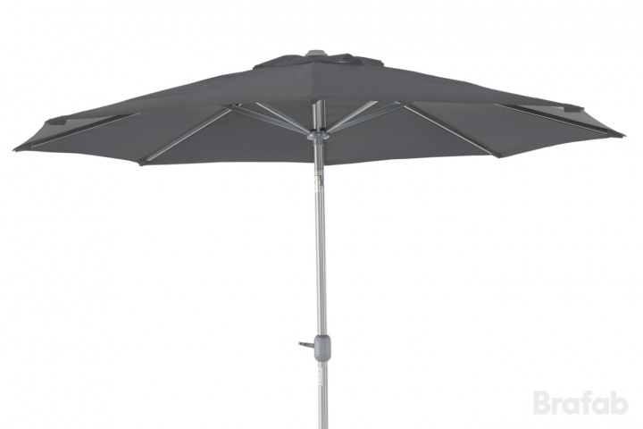 Andria parasol vipperbar Ø 3 - sølv/grå i gruppen Udendørs møbler / Solbeskyttelse / Parasoller hos Sommarboden i Höllviken AB (8901-7)