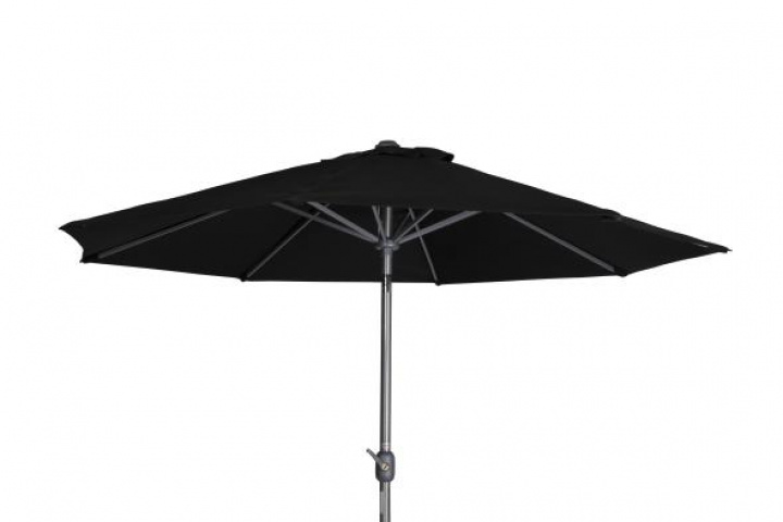 Andria parasol vipperbar Ø 3 - sølv/sort i gruppen Udendørs møbler / Solbeskyttelse / Parasoller hos Sommarboden i Höllviken AB (8901-8)