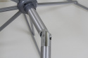 Andria parasol vipperbar 2,5x2,5 - sølv/beige