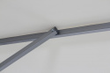 Andria parasol vipperbar 2,5x2,5 - sølv/sort