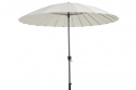 Shanghai parasol tiltbar Ø 2.7 m alu - Anthracite/beige