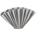 Flood vase H33 - brushed silver