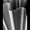 Flood vase H33 - brushed silver