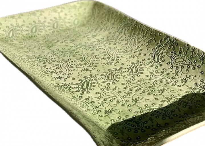 Serveringsfad 52 x 28 cm - dark green i gruppen Indretning / Køkken & Dækning / Fedt, tallerkener & skåle hos Sommarboden i Höllviken AB (90010394-WW)