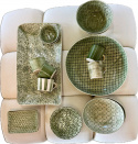 Serveringsfad 52 x 28 cm - dark green