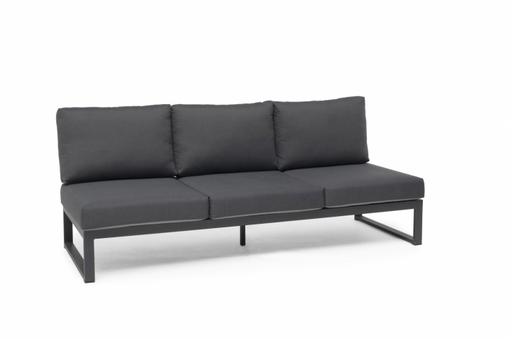 Oxelunda 3-personers sofa - grå i gruppen Udendørs møbler / Loungemøbler / Loungemoduler / 3-personers sofa - loungemoduler hos Sommarboden i Höllviken AB (9904)