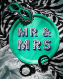 Mr & Mrs bakke Ø 31 cm - grøn