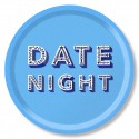 Date Night bakke Ø 31 cm - blå