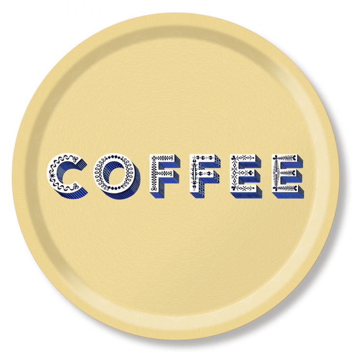 Coffe bakke Ø 39 cm - cream i gruppen Indretning / Køkken & Dækning / Brickor og grydeunderlag hos Sommarboden i Höllviken AB (AB0039-705)