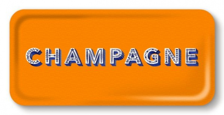Champagnebakke 32x15 cm - Satsuma Orange i gruppen Indretning / Køkken & Dækning / Brickor og grydeunderlag hos Sommarboden i Höllviken AB (AB3215-460)
