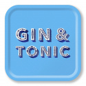 Gin & Tonic bakke 32x32 cm - himmelblå