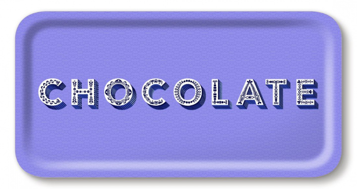 Chokoladebakke 43x22 cm - blåklokke i gruppen Indretning / Køkken & Dækning / Brickor og grydeunderlag hos Sommarboden i Höllviken AB (AB4322-631)