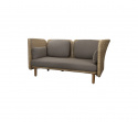 Arch 2-personers sofa lav arm/rygglæn - natural/taupe hynder