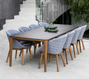Aspect spisebord 280x100 H74 cm - teak/flere bordsplade