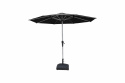 Madelina parasol Ø3 m - silver/sort 