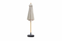 Bologna træparasol Ø 2,5 m med vippefunktion - off-white