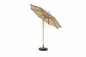 Bologna træparasol Ø 2,5 m med vippefunktion - off-white