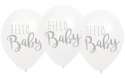 Balloner hej baby - hvid