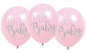 Balloner hej baby - lyserød