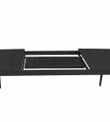 Balboa bord udtrækbart 180-240x100 H75 cm - sort