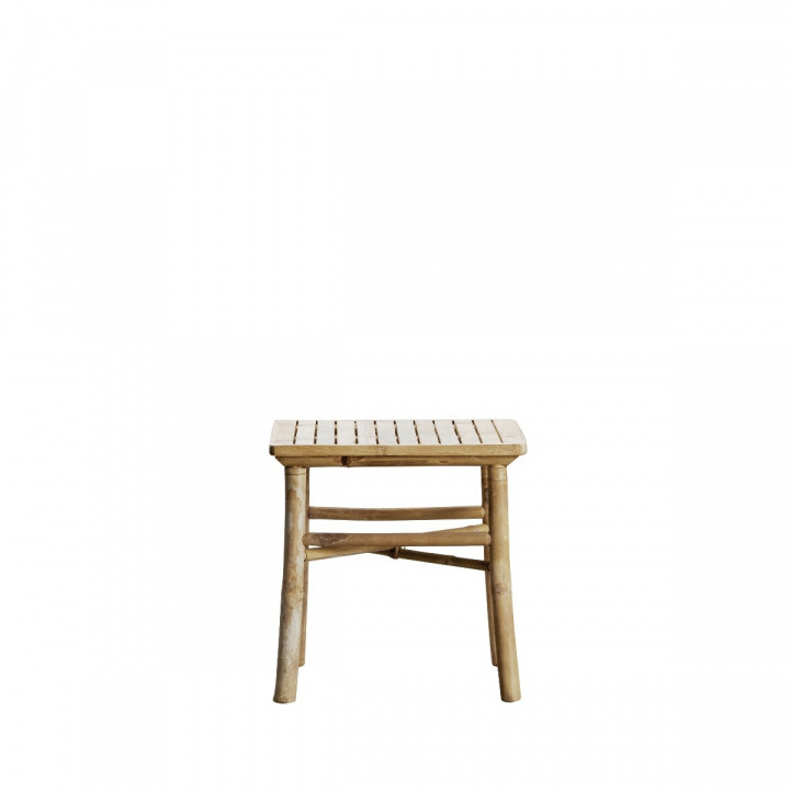Lounge sidebord i bambus 45x45 cm - Natur i gruppen Udendørs møbler / Bord / Sofabord & Sidebord hos Sommarboden i Höllviken AB (BAMTABLE45-NA)