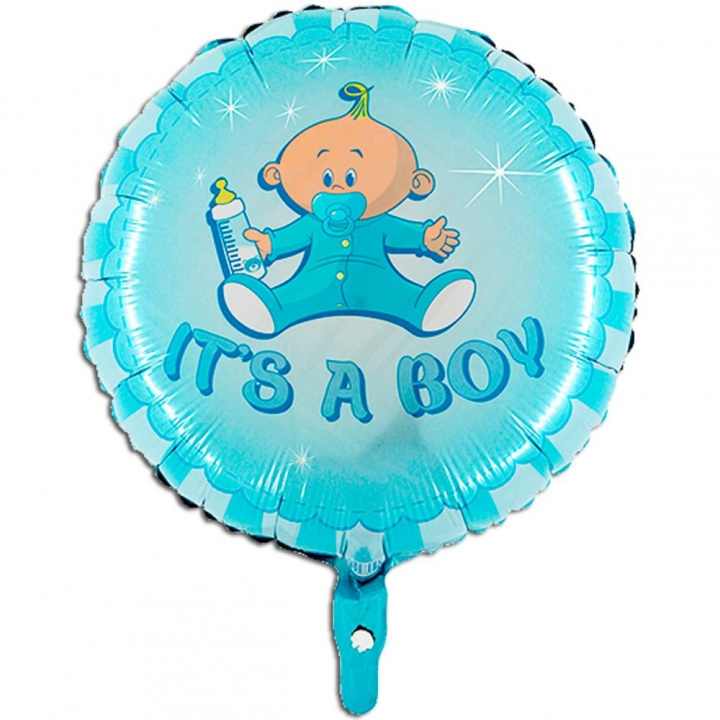 Dåb ballon dreng inkl. helium i gruppen Gaver / Dåbsgave hos Sommarboden i Höllviken AB (BK-78050)