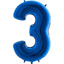 Ballonfigurer blå 0 til 9 inkl. Helium-3