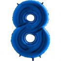 Ballonfigurer blå 0 til 9 inkl. Helium-8