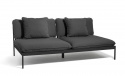 Bean Lounge 2 sæder sofa - mørkegrå/mørkegrå slynge
