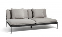 Bean Lounge 2 sæder sofa - mørkegrå/lysegrå slynge