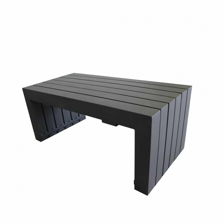 Bite sofabord 90x45 H38 cm - sort i gruppen Udendørs møbler / Loungemøbler / Loungemoduler / Sofabord & Sidebord - Loungemoduler hos Sommarboden i Höllviken AB (Bite20-1060)