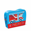 Fire Truck mini puzzel, 12 puslebrikker