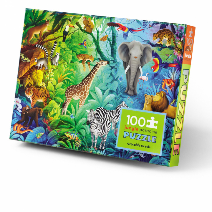 Jungle Paradise holographic puslespil, 100 brikker i gruppen Legetøj / Puslespil og kreativitet hos Sommarboden i Höllviken AB (CC-79102)