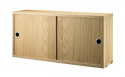 Strengskabe med skydedøre 78x20 - eg