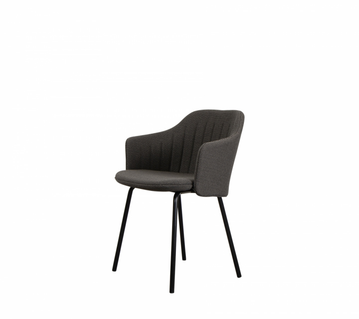 Valgstol med ben - sort/mørkegrå i gruppen Udendørs møbler / Stole & Havestole / Stole med armlæn hos Sommarboden i Höllviken AB (Choice-stol-ben-SET)