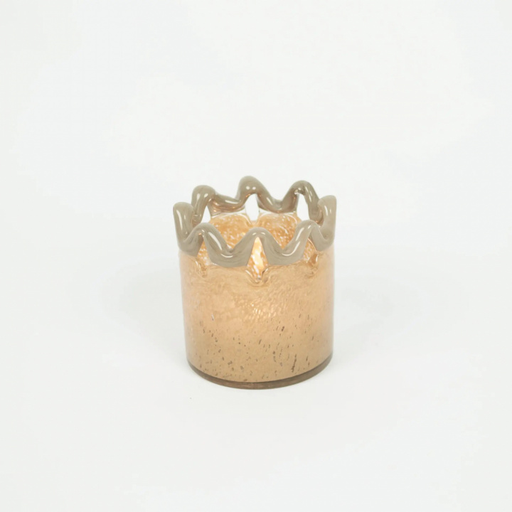 Alva lyskop H13,5 cm - beige i gruppen Indretning / Dekoration / Lysstager & Fakler hos Sommarboden i Höllviken AB (DS016012-OJ)