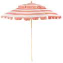 Charete parasolf Ø 2,2 m - coral retro stripe 