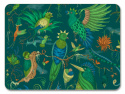 Quetzal underlag 29x21 cm - teal