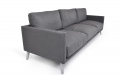 Easy 3 -personers sofa - hvid/flanelle dyna