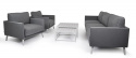 Easy 3 -personers sofa - hvid/flanelle dyna