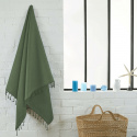 Fouta Unie badehåndklæde - olive