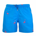 Flamingo Bathing Shorts - Blå