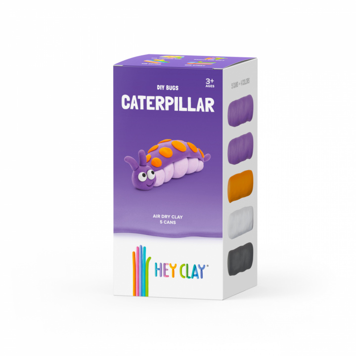 Hey Clay Caterpillar clay, 5-pak i gruppen Legetøj / Puslespil og kreativitet hos Sommarboden i Höllviken AB (HC50130)