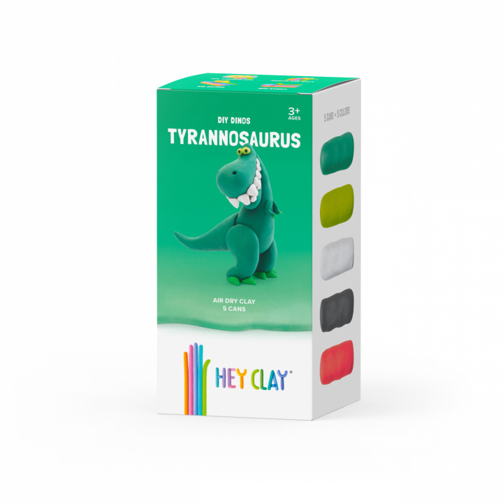 Hey Clay Tyrannosaurus-ler, 5-pak i gruppen Legetøj / Legetøj / 3-6 år hos Sommarboden i Höllviken AB (HC50139)