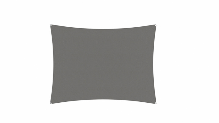 Ingenua sol sejl, rectangle 400x300 cm - Grey i gruppen Udendørs møbler / Solbeskyttelse / Parasoller hos Sommarboden i Höllviken AB (INRECTANG4X3-GREY)
