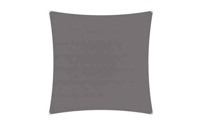 Ingenua sol sejl, square 400x400 cm - Grey i gruppen Udendørs møbler / Solbeskyttelse / Sun sail hos Sommarboden i Höllviken AB (INSQUARE4X4-GREY)