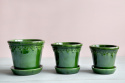 Københavns gryde glaseret, Ø 16 H14 cm - Emerald Green