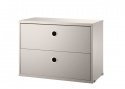 String skuffekabinet 58x30 cm - beige