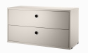 String skuffekabinet 78x30 cm - beige